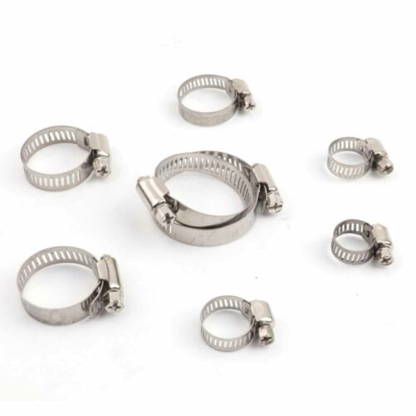 91-osainen letkunkiristin ruostumaton teräs W2 letkunkiristinsarja putkenkiristin 8mm - 44mm