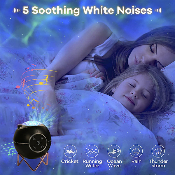 Nattlys Smart WiFi-projektor, stjernelys-projektor med Blu