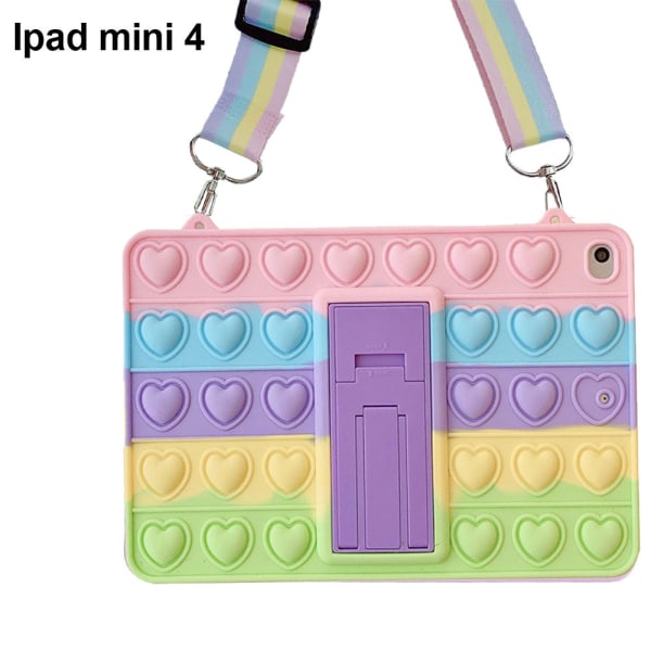 Dekompressio Bubble Design -kotelo iPad mini 4 Stil: Rainbow Bubble;