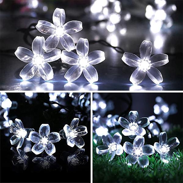 Solar String Flower Lights - Flere LED-lys til hager, gjerder og terrasser