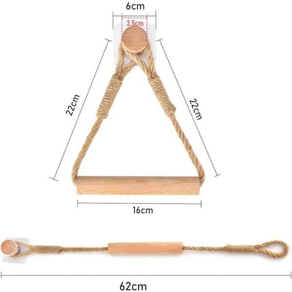 Selvklæbende toiletrulleholder, badeværelsespapirholder toilet