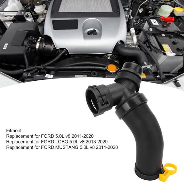 Motor Kølemiddel T-Forbindelsesrør DR3Z8566A Termostat til Radiator Slange Udskiftning til FORD 5.0L V8 2011‑2020