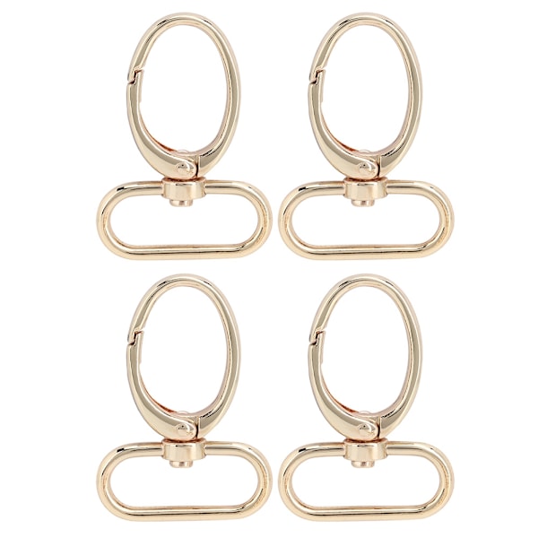 4 st/set DIY Handväska Tillverkning Hummerlås Zink Legering Klämmor Haken Tillbehör (Guld)