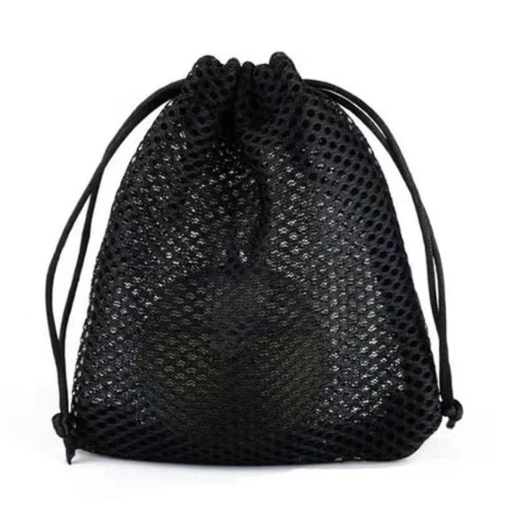 Yoga opbevaringspose i mesh - Holdbar nylon mesh pose med snørelukning - Mesh