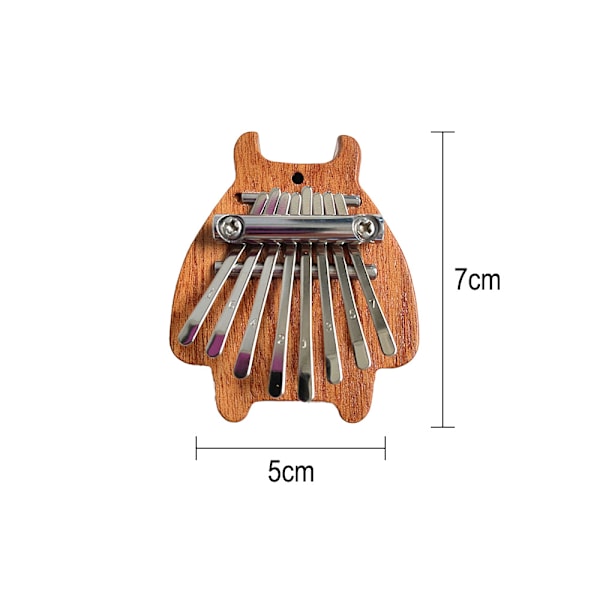Mini Kalimba 8 Tangenter Tommelfingerklaver Sød Bærbar Fingerklaver Træ