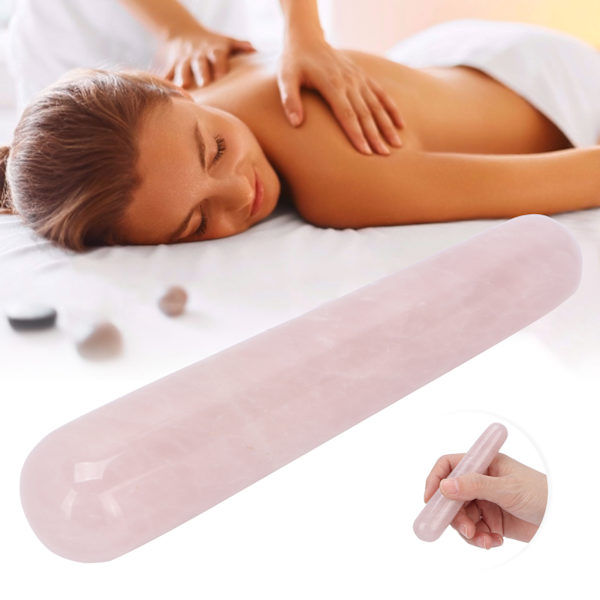 Jade-kivimassavipuikko, luonnollinen ruusukvartsi Gua Sha -kaavintahierontaväline