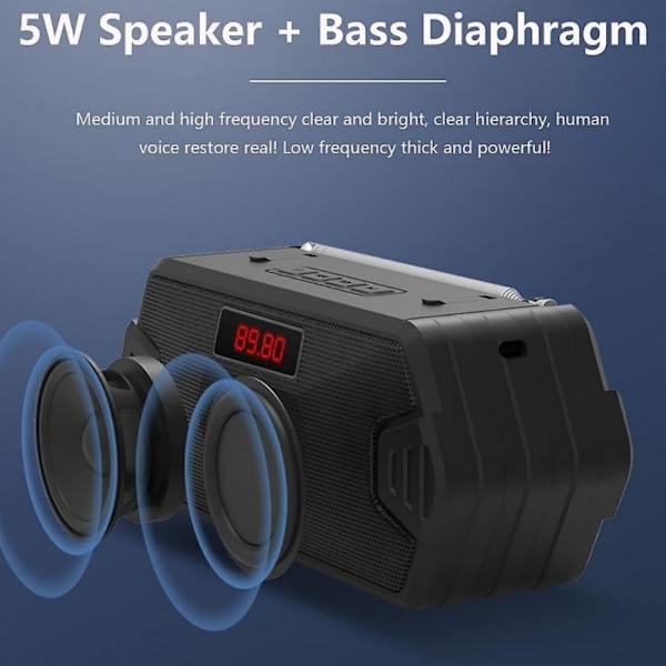 Langaton pistokortti mini-subwoofer-radio bluetooth-kaiutin