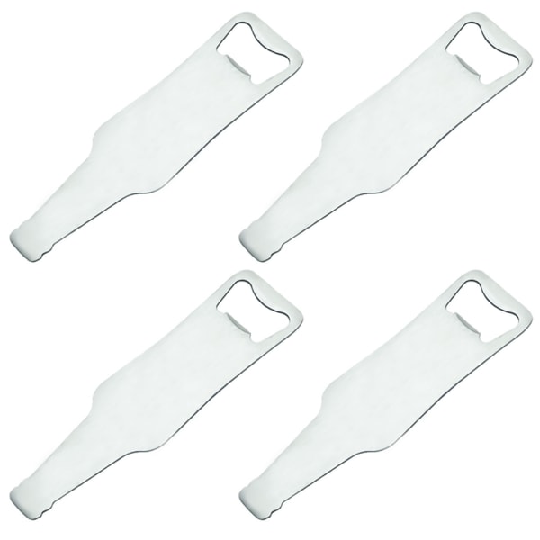 Flat flaskeåpner i rustfritt stål for bartender
