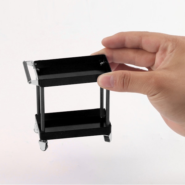 Mini 2-vånings verktygsvagn mobil verkstad garage reparations RC-tillbehör för 1/8 1/10 1/12 1/16 skala modell stor storlek
