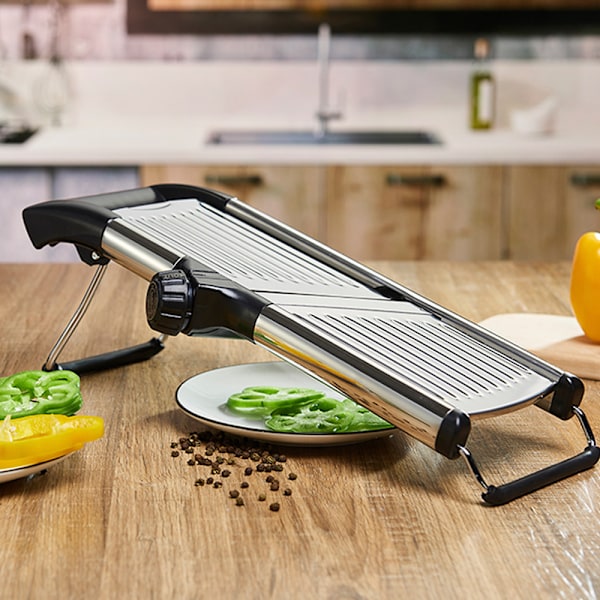 Rostfri matskärare - grönsakslökpotatischips