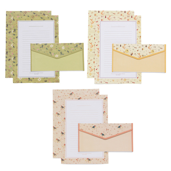 Stationärt set brevpapper, brevpapper