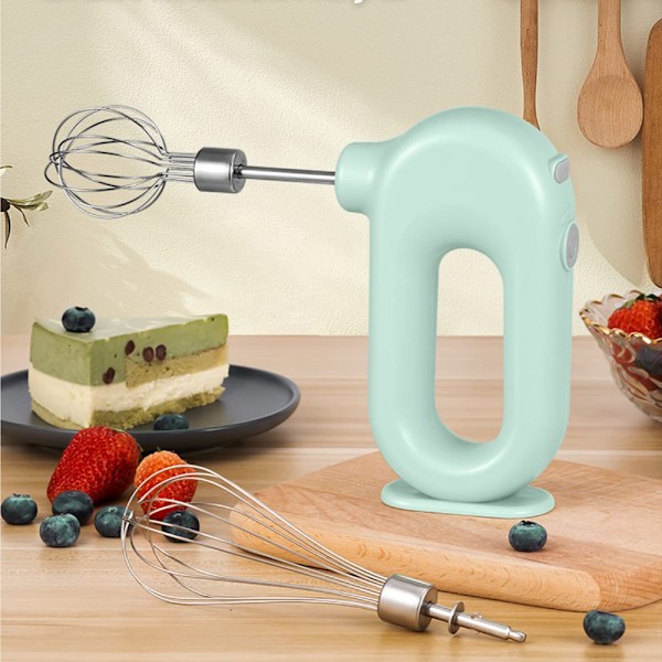 Sladdlös elektrisk handmixer för hushåll, USB-laddningsbar handhållen