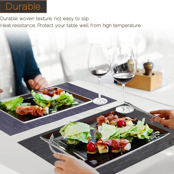 Rektangulära placemats för köksbord och matsal