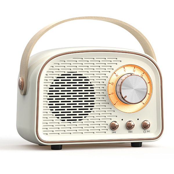Retro Bluetooth-högtalare, trådlös vintage-högtalare, trådlös bärbar Bluetooth-högtalare för utomhusbruk