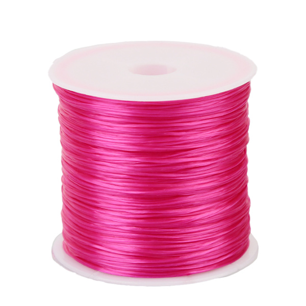 0,8 mm flat elastisk armbåndssnor til smykkefremstilling, perling,