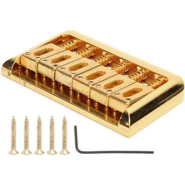 Elektrisk Gitarr 6-Strängs Bro Rull Svansstycke Hardtail Musikinstrument Tillbehör
