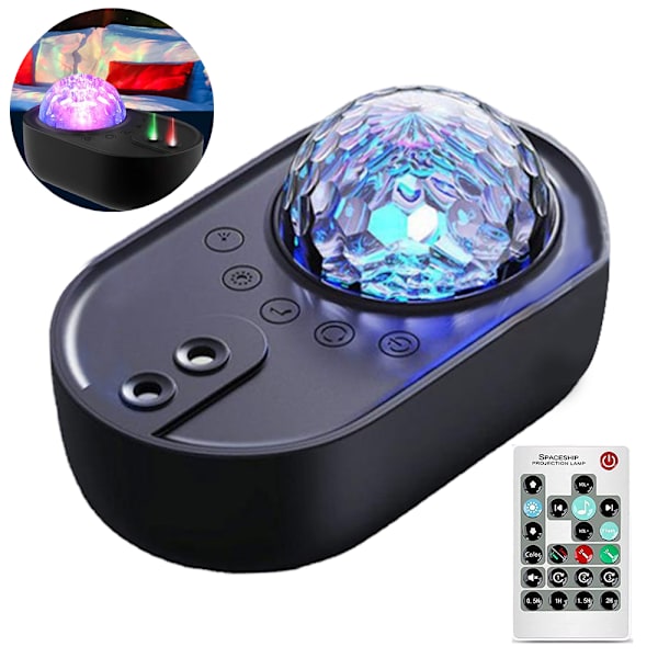 Stjerneprojektor, nattlys Galaxy Projektor Bluetooth Musikk Spe