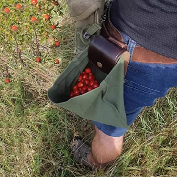 Lerret Fôring Lomme, Hage Fruktplukking Bag, Sopp
