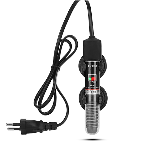 50W Akvarievarmerstang Mini Fisktanke Konstant Temperatur 26℃ EU Stik 220V‑240V
