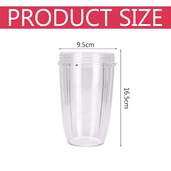 Standard Läpprings Tritan Kopp, Ersättningskoppar för Enkel Rengöring, Diskmaskinssäker, Praktiska Material, Enkel Resa för Nutribullet Blender (24oz)