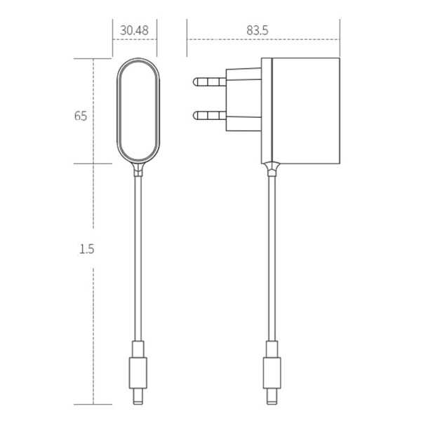 Lader strømforsyning 12V 2A