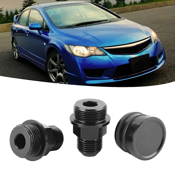Bagagerumsventilationsfittings Prop M28 til 10AN Adapter Tilbehør Passer til Honda B16 B18C Sort