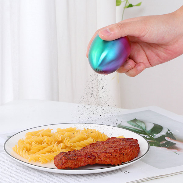 Rustfrit stål æg krydderi krukke køkken salt og peber