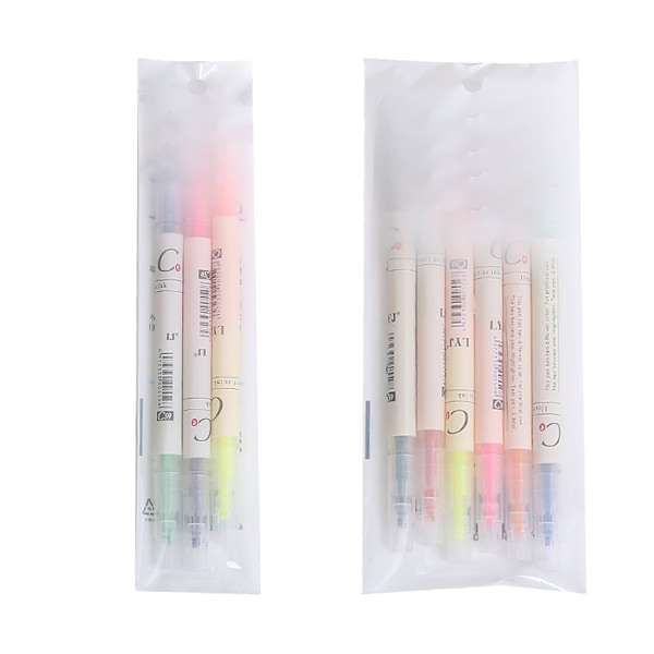 Textmarker, Assorterade färger, Skolmaterial, Hemmapysslande