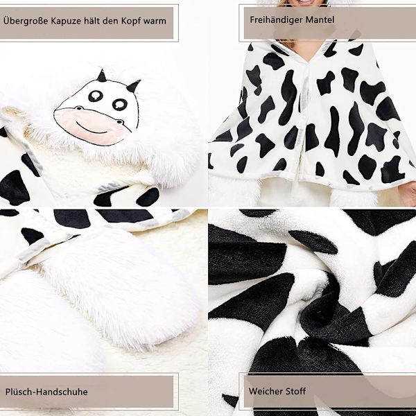 Pehmeä ja superpehmeä viltti - puettava huppari fleece-viltti, joka sopii myös peitoksi, päiväpeitteeksi, sohvaviltiksi ja olohuoneeseen - torkkupeitto