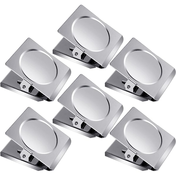 Grtard Ekstra Store Magnetiske Clips 6-pak Heavy Duty Rustfrit Stål