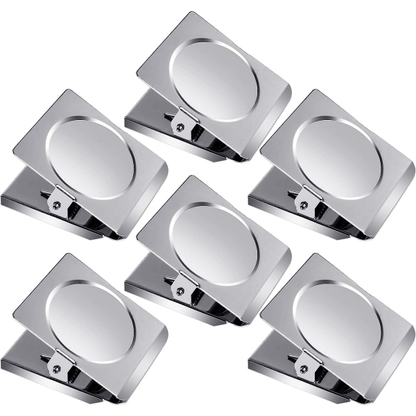 Grtard Extra Large Magnetic Clips 6pack Heavy Duty Rostfritt
