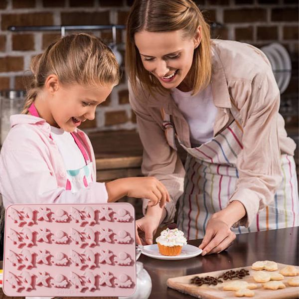 Silikoneform til slik, blød slikform, non-stick silikoneslik