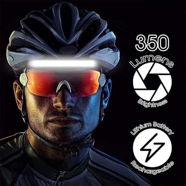 1 stk LED lysstang hodelykt oppladbar camping hodelykt med
