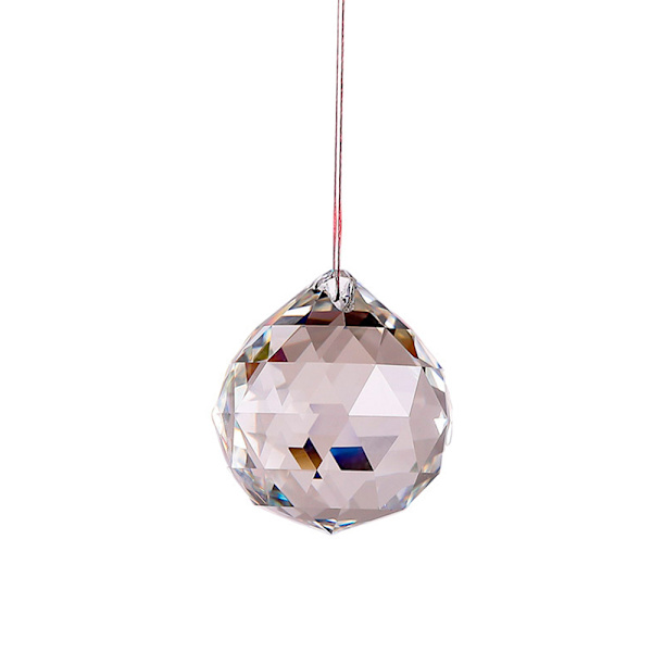 60mm 1 stk. Klar Glas Krystalbold Prisme Vedhæng Solfanger