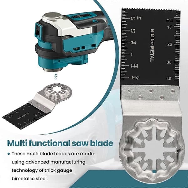 Starlock Multitool, 10 Pcs Oscillating Saw Blades, Starlock Multitool Bi-Metal Tool for[TT]