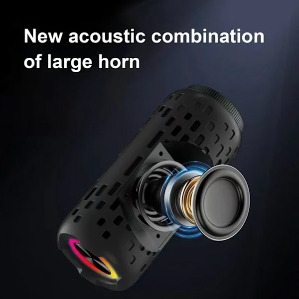 Utomhus Bluetooth-ljudhörlurar Trådlösa Bluetooth-headset i ett Cool RGB-ljus, Bass Touching Trådlösa hörlurar och högtalare