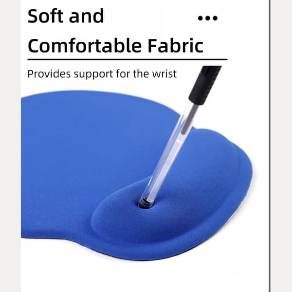 Kreativ musemåtte med håndledsstøtte, ergonomisk musemåtte til smertelindring, bærbar komfortabel musemåtte til computer, bærbar computer, kontor yellow
