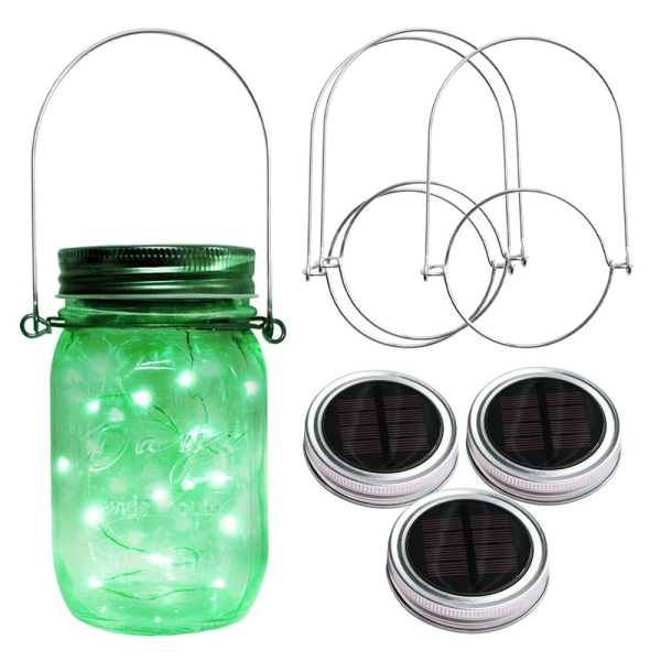 20 LED String Fairy Firefly Jar Valot ripustimella, Te