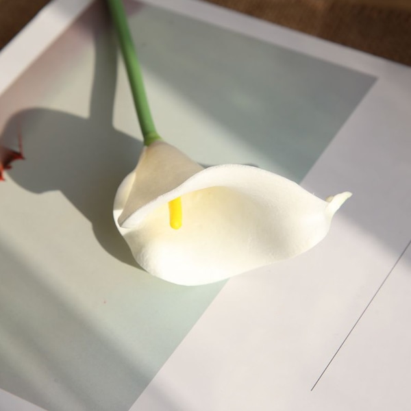 Calla Lily 10 stk. Kunstige Blomsterbuket til Bryllup Brud