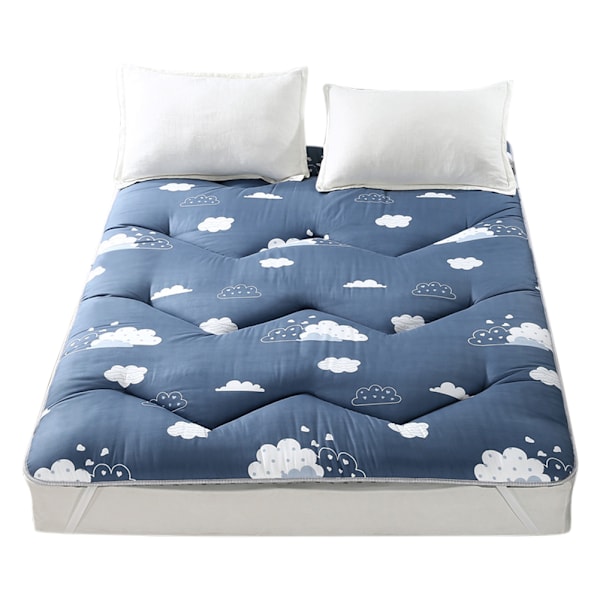 Lyxig Vikbar Futonmadrass för Golv, Blandning av Memory Foam för Överlägsen Komfort, Elegant Japansk Futon med Halkfria Remmar, Enkelstorlek för Sovsal