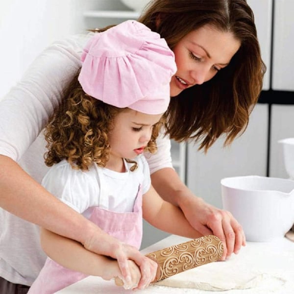 Bake kjevle, utskjæring og preging Kjevle Kjøkken dekorasjonsverktøy, baking av preging cookies