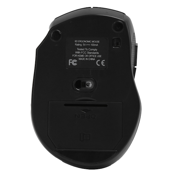 Trådlös mus 2.4Ghz Kontor/Gaming Ergonomisk möss Notebook Datortillbehör Svart