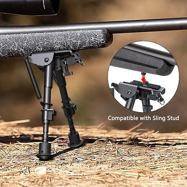 Rifle Bipod, 6-9 tommer justerbar Super Duty Taktisk Bipod