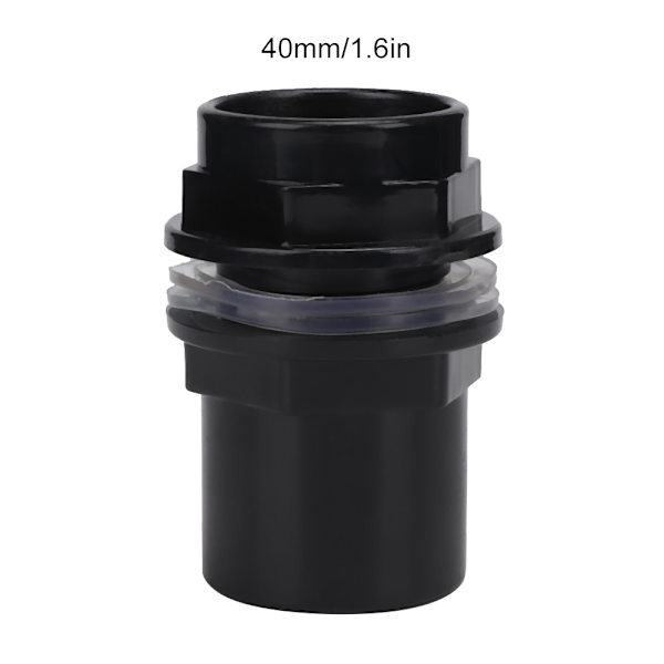 5 stk./sæt PVC akvarie vandrørssamlinger lige rørforbindelse  fiskebeholder tilbehør (40 mm)