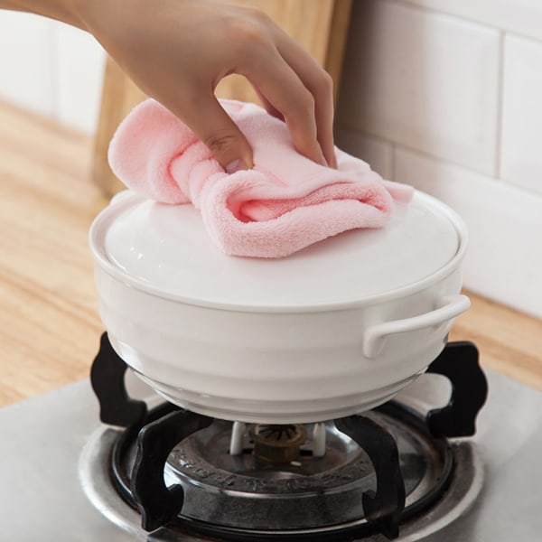 Ensfarget kjøkkenklut håndkle kraftig absorberende oppvaskklut