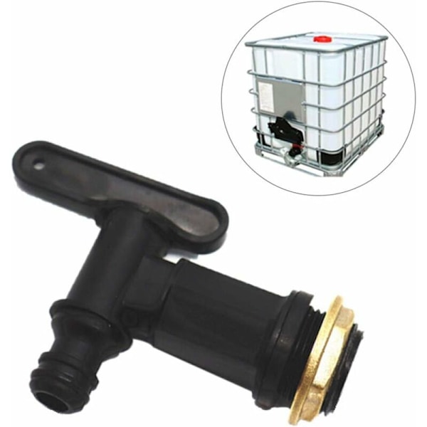 IBC water storage box adapter, watering hose tap adapter, for rainwater collector, fuel tank