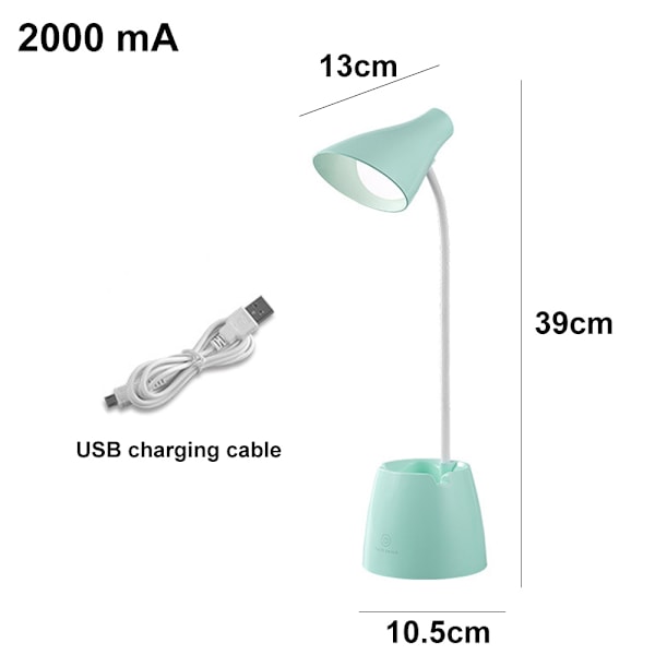 Skrivbordslampa LED, skrivbordslampor med 3 belysningslägen och steglös dimning