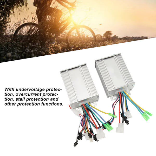 Elcykelkonverteringskit med multifunktionell display, lämplig för 2 mm styren, motorhölje i aluminiumlegering säkerställer hållbar prestanda