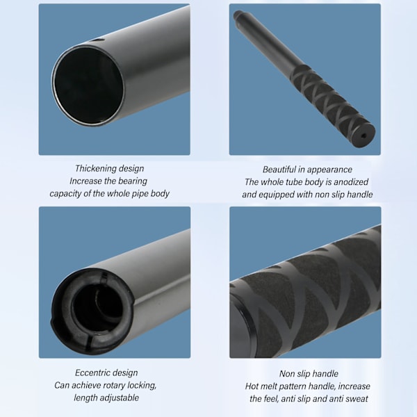 Actionkamera Selfie Stick 23 til 120CM Udtrækkelig Aluminiumlegering Anti-Slip Selfie Stick til Insta 360X3 GO 2 ONE RS X2 R X