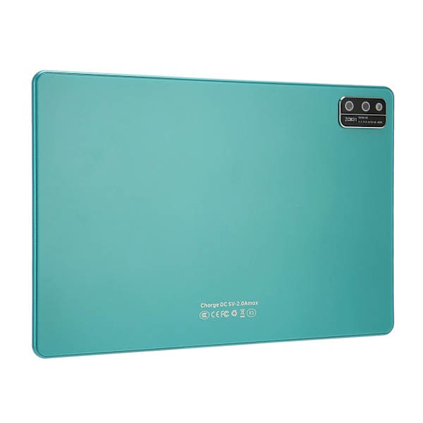 10.1in Smart Phone Tablet 5GWiFi 8GB 128GB Octa Core 8800mAh IPS Touch Screen HD Tablet för Android 11 100‑240V Grön EU-kontakt